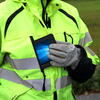 A Tablet PC, model RP70 outside hand in jacket